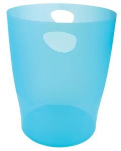 Corbeille à Papier ECOBIN - 15 litres - Turquoise Chromaline EXACOMPTA