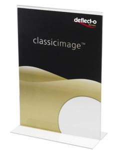 Porte-visuel droit - A5 portrait DEFLECTO Exemple modèle