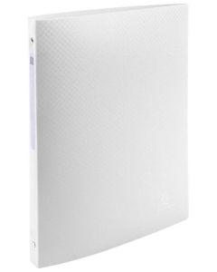 Classeur souple en PP - 4 anneaux de 15 mm - Blanc EXACOMPTA Visuel