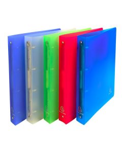 Exacompta 51369E Chromaline : Classeur souple Assortiment - 4 anneaux
