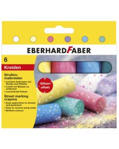 Photo Boite de 6 craies de trottoir - Assortiment WONDAY