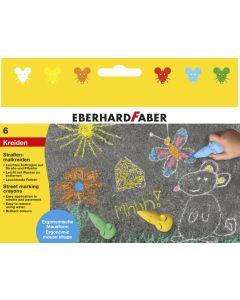 Photo Boite de 6 craies de trottoir - Assortiment WONDAY