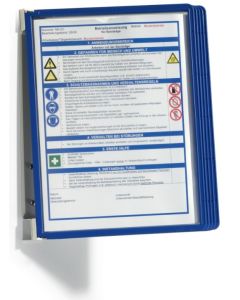 Pupitre à fixation murale 5 poches - Gris / Bleu foncé : DURABLE VARIO Modèle