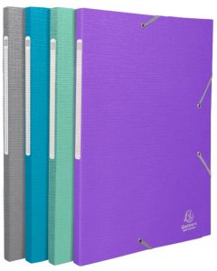 Chemise à élastiques - Maxi Capacité - Assortiment : EXACOMPTA Teksto modèle