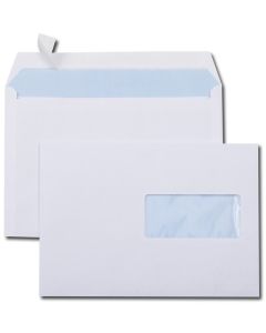 IGEPA Lot de 50 enveloppes colorées C6 Caribic avec bande déchirable 90 g/m² 162 x 114 mm 162 x 114 mm bleu ciel 
