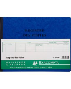 Registre des Visites (Cahier des visiteurs EXACOMPTA  6430E)