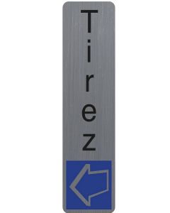Plaque verticale adhésive de signalisation - Tirez : EXACOMPTA image
