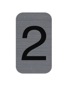 Plaque verticale adhésive de signalisation - Chiffre 2 : EXACOMPTA image