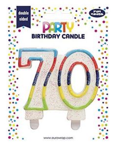 Bougie d'anniversaire Chiffre 70 CLAIREFONTAINE image