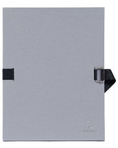 Dossier à sangle extensible - Chemise toilée Grise pour Dossier juridique, administratif et commercial.