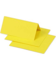 Photo Cartes de table - 85 x 80 mm - Jaune soleil POLLEN 