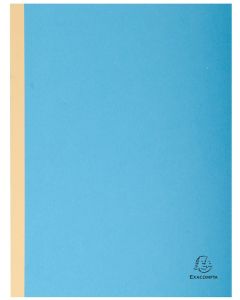 EXACOMPTA Chemises à soufflet dos toilé - Bleu (Papier recyclé)