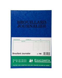 Brouillard journalier : Journal des Recettes et Dépenses EXACOMPTA 79E