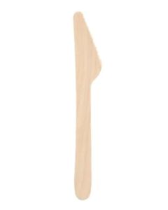 Couteaux jetables en bois - 165 mm PAP STAR Pure Lot de 25