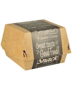 Boîte à Burger - 155 x 155 x 90 mm : PAP STAR Pure Lot de 50 Visuel