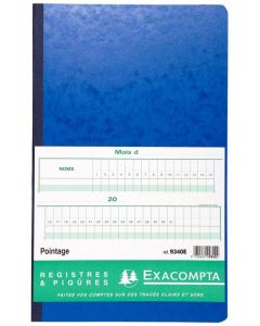 Registre de Pointage EXACOMPTA 9340E Modèle