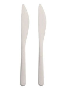 Fourchettes jetables en Bioplastique - Blanc PAP STAR Pure Lot de 100