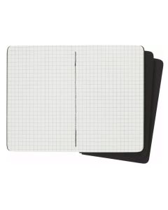 Carnet de Notes Quadrillé 21 x 13 cm - Noir MOLESKINE Lot de 3