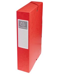 Boîte de classement Carte lustrée - Dos 60 mm - Rouge EXACOMPTA Image