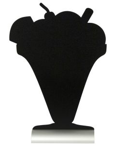 Ardoise de Table - Forme Coupe de Glaces : SECURIT Silhouette (FBTA-Icecream)