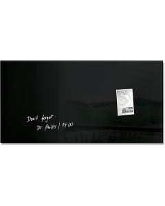 SIGEL : Tableau magnétique en verre - 910 x 460 mm - Noir Modèle