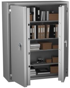 Armoire Forte Classe 4 ignifuge 30 min - Serrure à disques et clé - 790 L HARTMANN Zephir Duo
