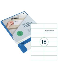 Étiquettes adhésives - 105 x 37 mm RILLPRINT Lot de 1600 photo