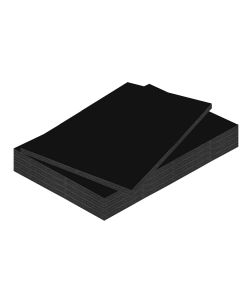 Carton plume A4 - 10 mm - Noir KANGARO Lot de 10