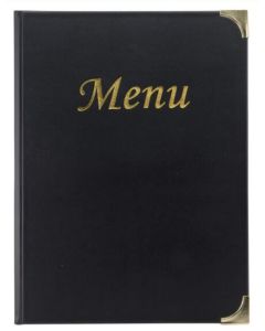 Protège-menus A4 en plastique - Noir SECURIT BASIC