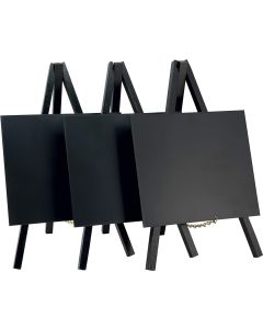 Ardoise de Table avec trépied - 150 x  260 mm - Support Noir : SECURIT MINI image