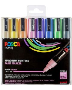 Marqueur peinture Posca PC 5M Métal - Assortiment Pastel POSCA