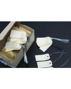 Photo Etiquettes à trou et fil de fer - 120 x 57 mm - Beige AGIPA