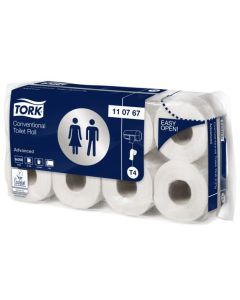 Rouleau de papier toilette - 2 couches TORK Lot de 8 Hygiène