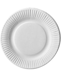 Assiette jetable en carton - Diamètre 190 mm PAP STAR Pure Lot de 100