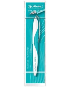 Photo Stylo plume My.Pen Style - Blanc/Turquoise : HERLITZ Carribean Turquoise