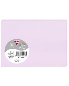 Photo Cartes en papier - C6 110 x 155 mm - Lilas CLAIREFONTAINE Pollen Lot de 25
