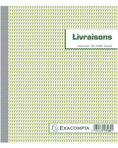 Bon de LIVRAISON Carnet autocopiant Dupli 210 x 180 mm EXACOMPTA 13160E image couverture