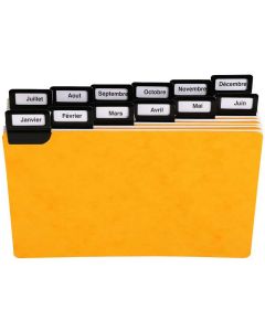 Guides Alphabétiques - Pour fiches 105 x 148 mm - Format Paysage : EXACOMPTA Lot de 24