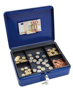 WEDO : Caissette à monnaie avec clip - Bleu - 300 x 240 mm 145 403H