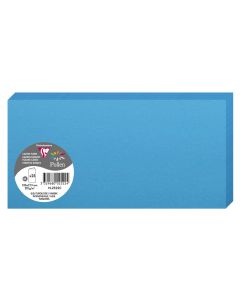 Photo POLLEN : Carte double de papier - Format DL - Bleu turquoise 2522C