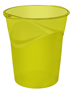 Corbeille à papier jaune 18 litres  GRIP HAN 18190-15 Poubelle