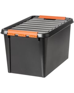 Photo Boite de rangement à couvercle - 50 litres - Noir SMARTSTORE Image