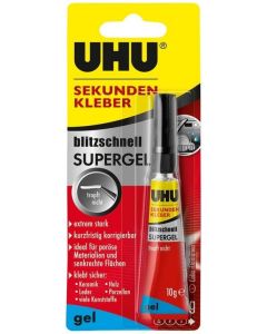 Photo Tube de colle instantanée Gel - 10 g UHU Power Glue SuperGel 