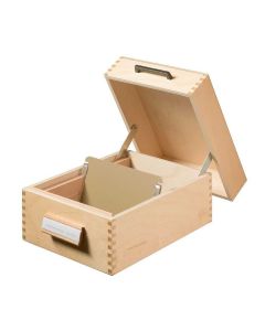 Photo Boite pour fiches en bois - Format A6 - 900 fiches : HAN 506