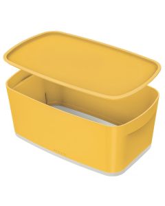 Photo Boîte de rangement avec couvercle - 5 litres - Jaune LEITZ My Box Cosy