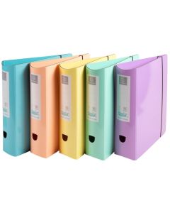 Photo Classeur à levier pour A4 - Dos de 80 mm - Assortiment EXACOMPTA Aquarel