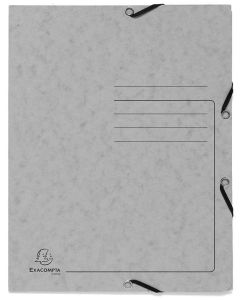 Photo Chemise imprimée à élastiques - 3 rabats - Gris EXACOMPTA