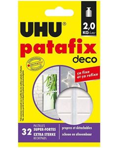 Photo UHU : Pastilles adhésives - Patafix Homedeco blanc pate