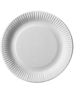 Assiette jetable en carton - Diamètre de 230 mm PAP STAR Pure