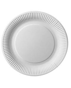 Assiette jetable en carton - Diamètre 260 mm PAP STAR Pure Lot de 25 